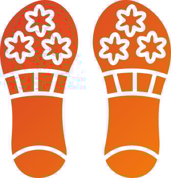 Slippers Icon Style vector