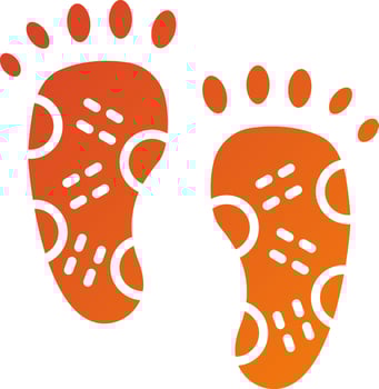 Reflexology Icon Style vector