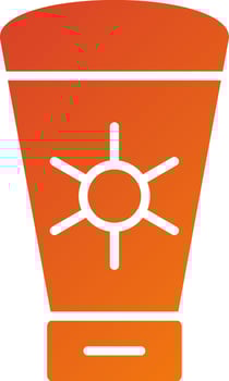 Sunscreen Icon Style vector