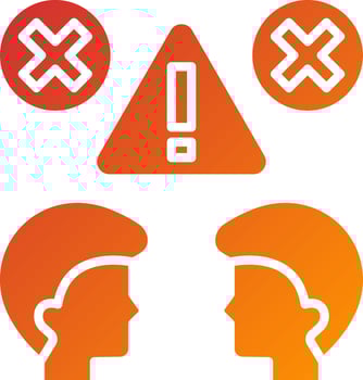 Contact Limit Icon Style vector