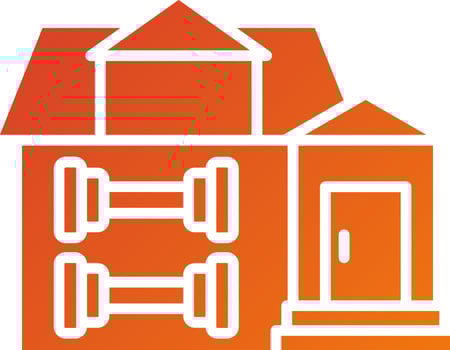 Home Workout Icon Style vector