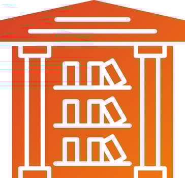 Library Icon Style vector