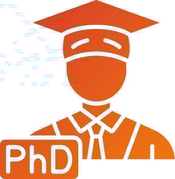 Phd Icon Style vector