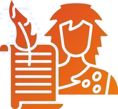 Historian Man Icon Style vector