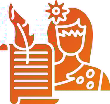 Historian Woman Icon Style vector