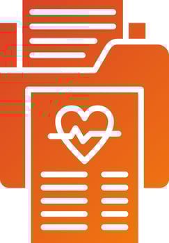 Data Concerning Health Icon Style vector