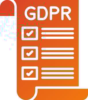 Gdpr Policy Icon Style vector