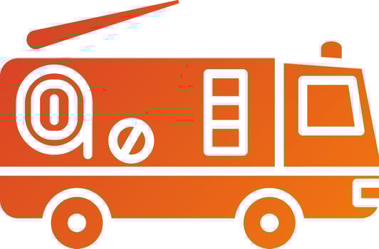 Fire Truck Icon Style vector
