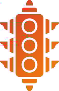 Traffic Light Icon Style vector