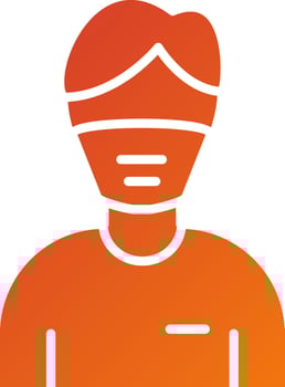 Paramedic Male Icon Style vector
