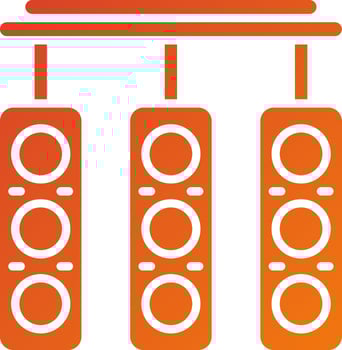 Race Lights Icon Style vector
