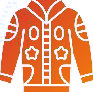 Race Jacket Icon Style vector