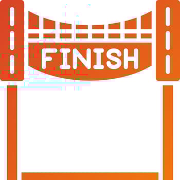 Finish Line Icon Style vector
