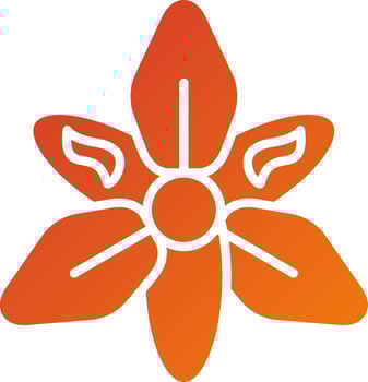 Gladiolus Icon Style vector
