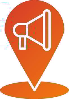 Proximity Marketing Icon Style vector