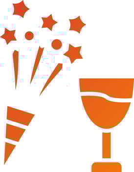 Party Conversation Icon Style vector