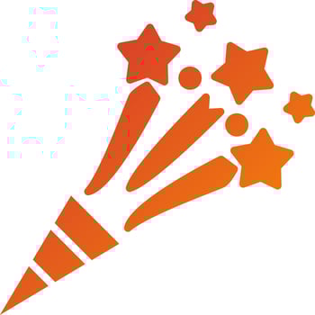 Confetti Icon Style vector