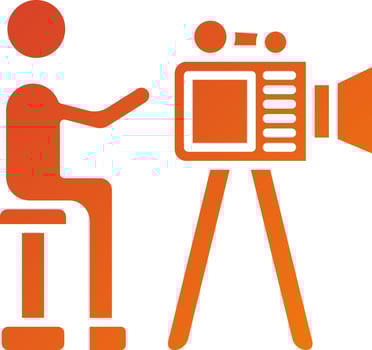 Filming Icon Style vector