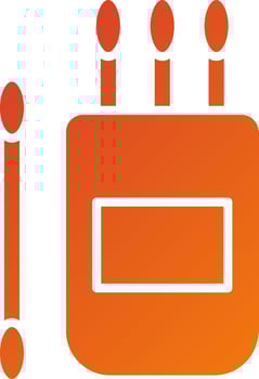 Cotton Swab Icon Style vector