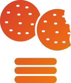 Biscuit Icon Style vector