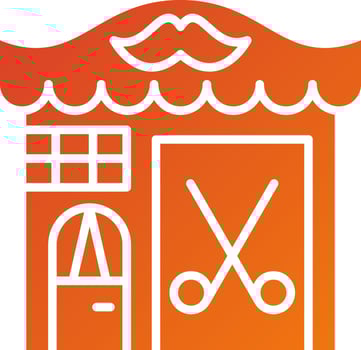 Barber Shop Icon Style vector