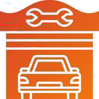 Car Repair Shop Icon Style vector