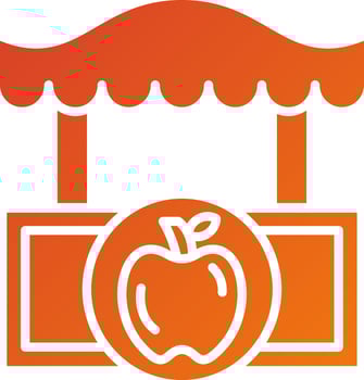 Fruits Shop Icon Style vector