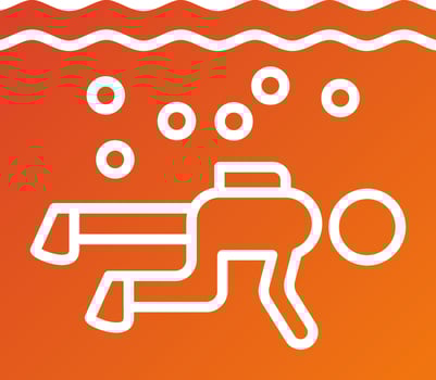 Drift Diving Icon Style vector