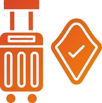 Travel Insurance Icon Style vector