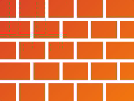 Brick Wall Icon Style vector