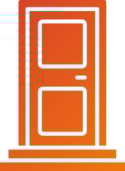 Entrance Icon Style vector