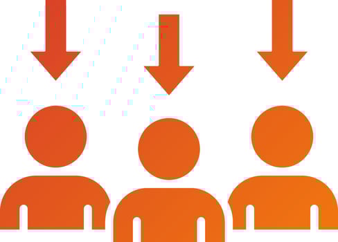 Downsizing Icon Style vector