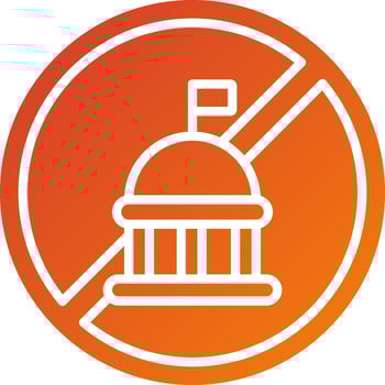 Anti Government Icon Style vector