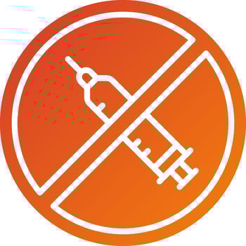 Anti Vaccination Icon Style vector
