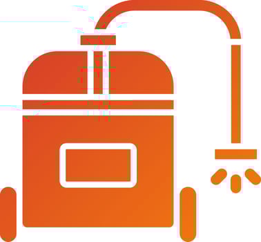 High Pressure Washer Icon Style vector