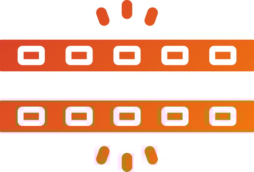 Rgb Light Strip Icon Style vector