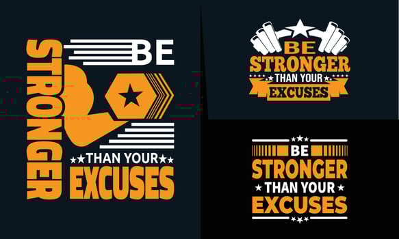 best gym and fitness t shirt design design for inspiration vector