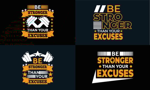 best gym and fitness t shirt design design for inspiration vector