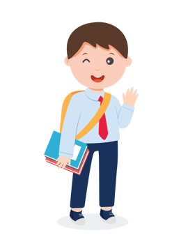 character student in school uniform png