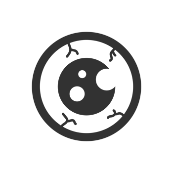 Ghost Eye Ball line icon png