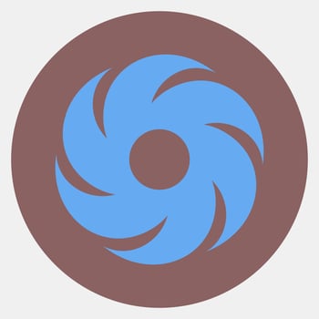Icon hurricane. Weather elements symbol. Icons in color mate style. Good for prints, web, smartphone app, posters, infographics, logo, sign, etc. vector