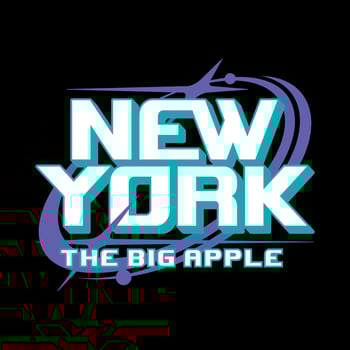 New york america y2k streetwear cyber style colorful slogan typography vector design icon illustration. Tshirt, poster, banner, fashion, slogan shirt, sticker, flyer