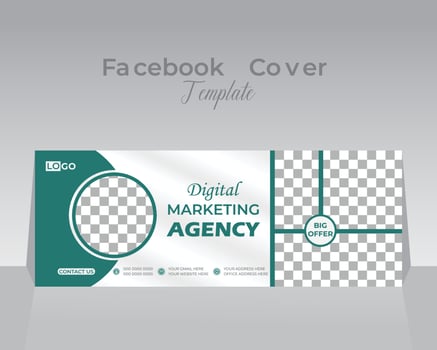 Facebook Cover Design Template vector