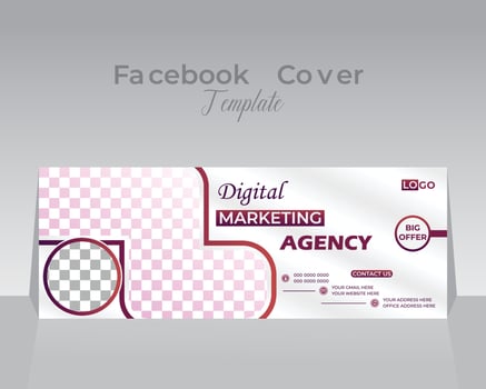 Facebook Cover Design Template vector