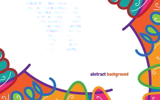 free background with abstract shapes and colors. Modern vector pattern for funny brochure cover template design