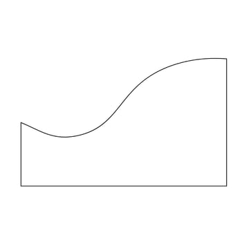 Line Art Abstract Wave Shape vector