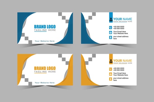 professional business card template for company vector