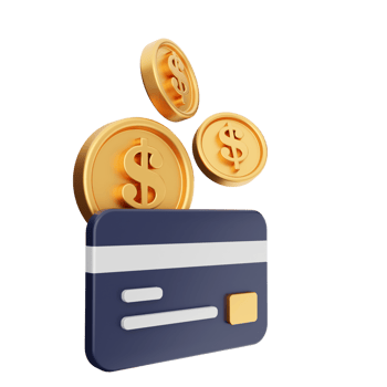 3d payment money dollar credit card png