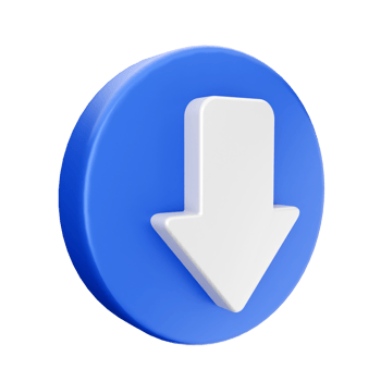 3d download icon illustration png