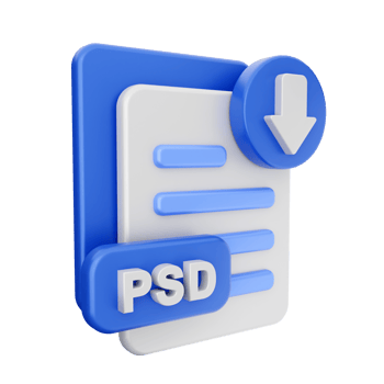 3d download icon illustration png
